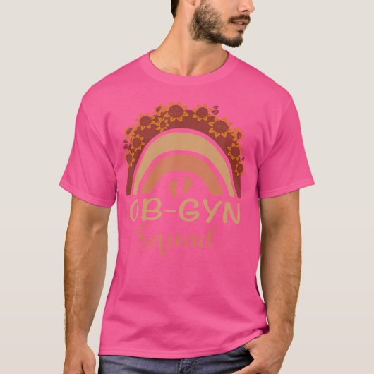 OB-GYN Squad Rainbow Gynaecoloog OB GYN Doctor SQ T-shirt (Voorkant)