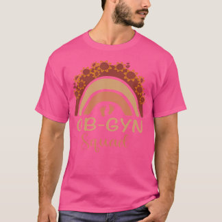 OB-GYN Squad Rainbow Gynaecoloog OB GYN Doctor SQ T-shirt