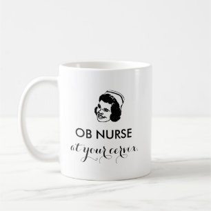 OB NURSE - op je baarmoederhals! Koffiemok