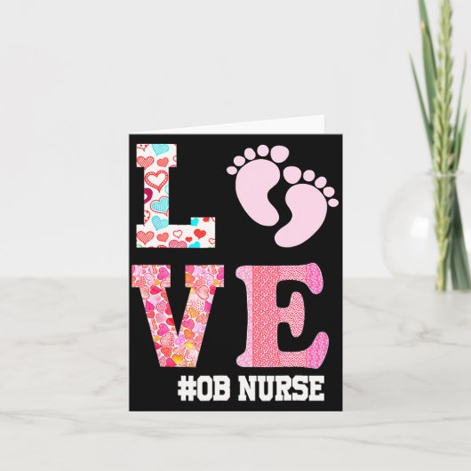 Ob Nurse Valentines Day Delivery Labor Nursing 1  Kaart (Voorkant)