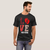 OB Nurse Valentines Day Delivery Labor T-shirt (Voorkant volledig)