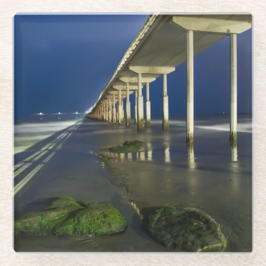 OB-pier Glazen Onderzetter (Voorkant)