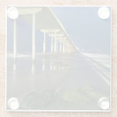 OB-pier Glazen Onderzetter (Achterkant)