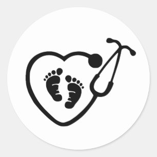 OB Verpleegkundige Arts Stickers