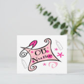 OB verpleegkundige (verloskunde) Verpleegkunde Briefkaart (Staand voorkant)