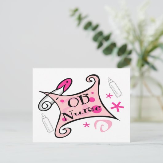 OB verpleegkundige (verloskunde) Verpleegkunde Briefkaart (Staand voorkant)