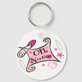 OB verpleegkundige (verloskunde) Verpleegkunde Sleutelhanger (Voorkant)