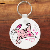 OB verpleegkundige (verloskunde) Verpleegkunde Sleutelhanger (Voorkant)