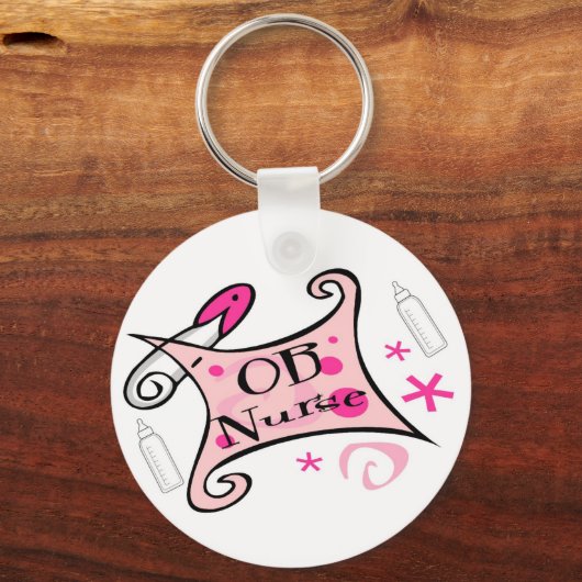 OB verpleegkundige (verloskunde) Verpleegkunde Sleutelhanger (Voorkant)