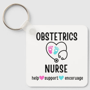 OB ZenuwGift Obstetrics Nurse Obstetrical Nurse Sleutelhanger