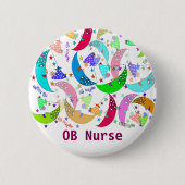 OB Ziekenhuisnaam Button Moons and Babies Art (Voorkant)