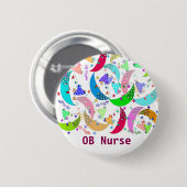 OB Ziekenhuisnaam Button Moons and Babies Art (Voorkant /achterkant)