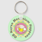 OB Zurse Gifts "Meconium Happens" Sleutelhanger (Voorkant)