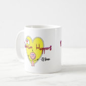 OB Zuster "Meconium Happens" Hilarious Koffiemok (Voorkant links)