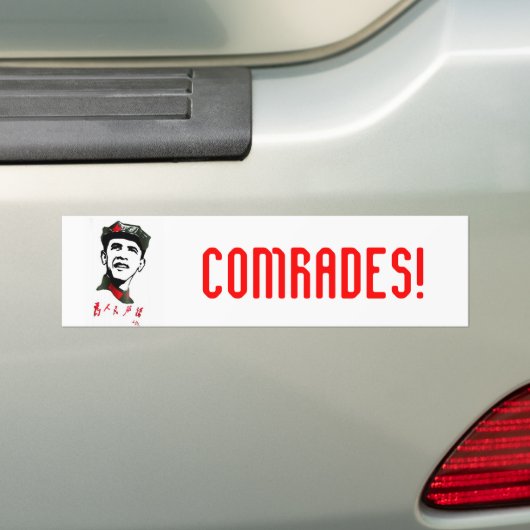 Oba Mao Comrades Bumpersticker (Op auto)