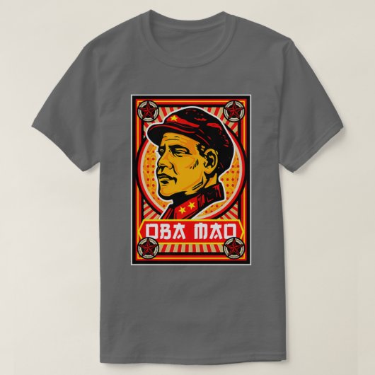 Oba Mao Propaganda Poster T-shirt (Design voorkant)