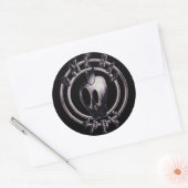 OBA metalen appel schedel logo sticker (Envelop)