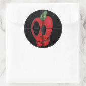 OBA rode appel schedel doel logo sticker (Tas)