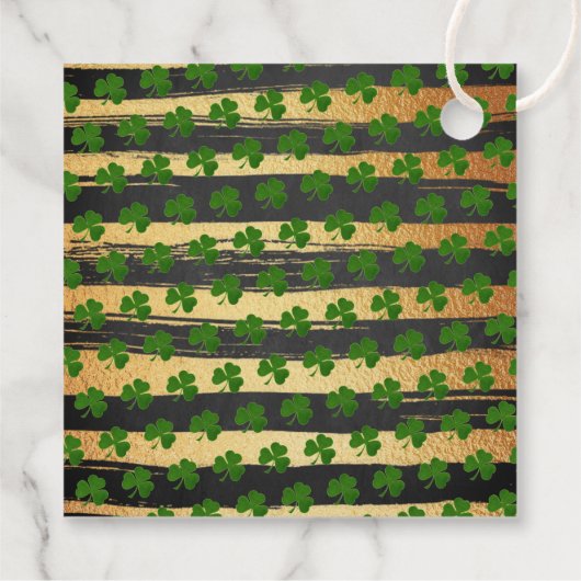 O'Baby St. Patrick's Day Baby shower Bedankjes Labels (Achterkant)