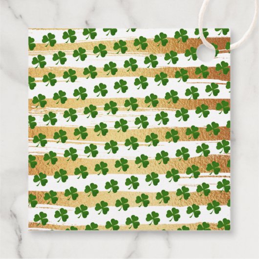 O'Baby St. Patrick's Day Baby shower Bedankjes Labels (Achterkant)