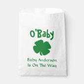 O'Baby St Patrick's Day Baby shower Bedankzakje (Voorkant)