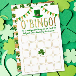 O'Baby St. Patrick's Day Baby shower Bingo Game