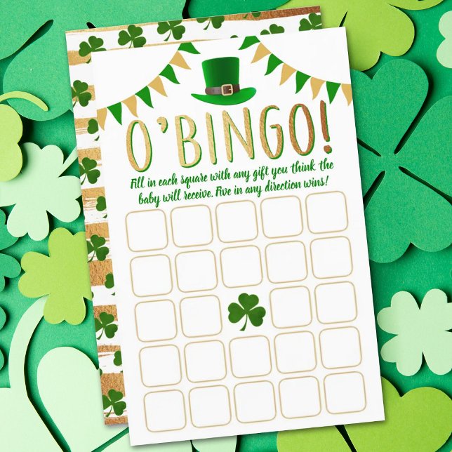 O'Baby St. Patrick's Day Baby shower Bingo Game (Creator heeft geüpload)