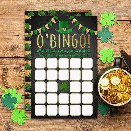 O'Baby St. Patrick's Day Baby shower Bingo Game
