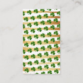 O'Baby St. Patrick's Day Baby shower Diaper Raffle Informatiekaartje (Achterkant)