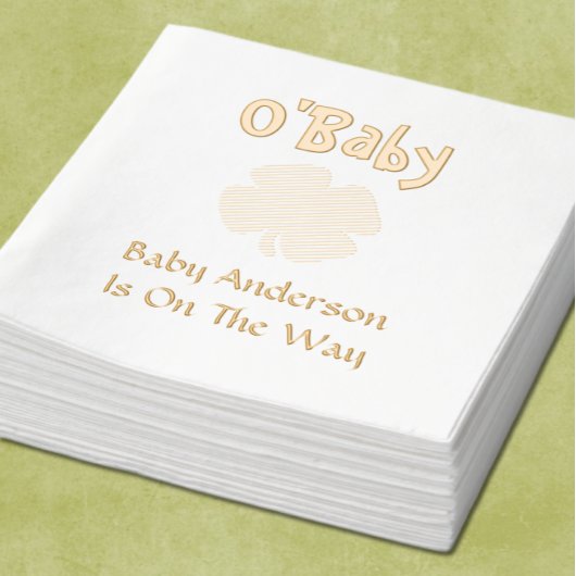 O'Baby St Patrick's Day Baby shower Folie Servetten