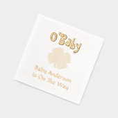 O'Baby St Patrick's Day Baby shower Folie Servetten (Links)