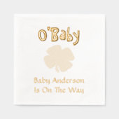 O'Baby St Patrick's Day Baby shower Folie Servetten (Voorkant)