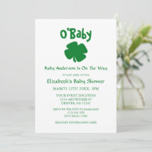 O'Baby St Patrick's Day Baby shower
