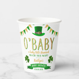 O'Baby St. Patrick's Day Baby shower Papieren Bekers