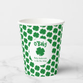 O'Baby St Patrick's Day Baby shower Papieren Bekers (Voorkant)