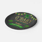 O'Baby St. Patrick's Day Baby shower Papieren Bordje (Gekanteld)