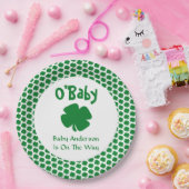 O'Baby St Patrick's Day Baby shower Papieren Bordje (Feest)