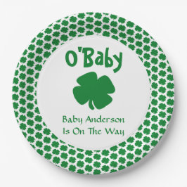 O'Baby St Patrick's Day Baby shower Papieren Bordje