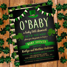 O'Baby St. Patrick's Day Baby shower Real