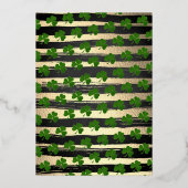 O'Baby St. Patrick's Day Baby shower Real Folie Uitnodiging (Achterkant)