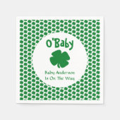 O'Baby St Patrick's Day Baby shower Servet (Voorkant)