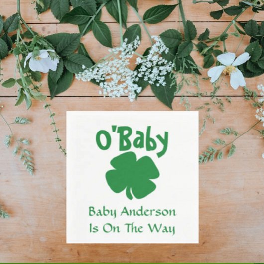 O'Baby St Patrick's Day Baby shower Servet