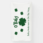 O'Baby St Patrick's Day Baby shower Spandoek (Verticaal)