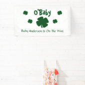 O'Baby St Patrick's Day Baby shower Spandoek (Insitu)