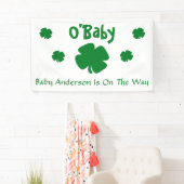 O'Baby St Patrick's Day Baby shower Spandoek (Insitu)