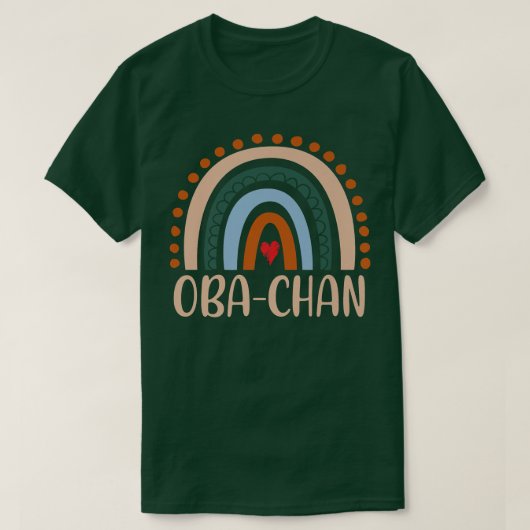 ObaChan Rainbow Grandma Cute Moederdag Funny Oba T-shirt (Design voorkant)