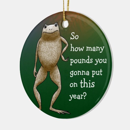 Obadiah Toad Diet Keramisch Ornament (Links)