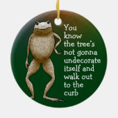 Obadiah Toad Tree Keramisch Ornament (Achterkant)