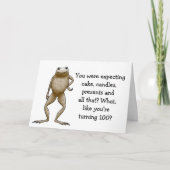 Obadiah Toad Verjaardag Kaart Sjabloon (Voorkant)