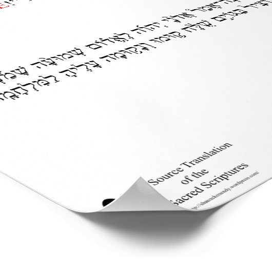 Obadja 1:1 Poster (Hoek)